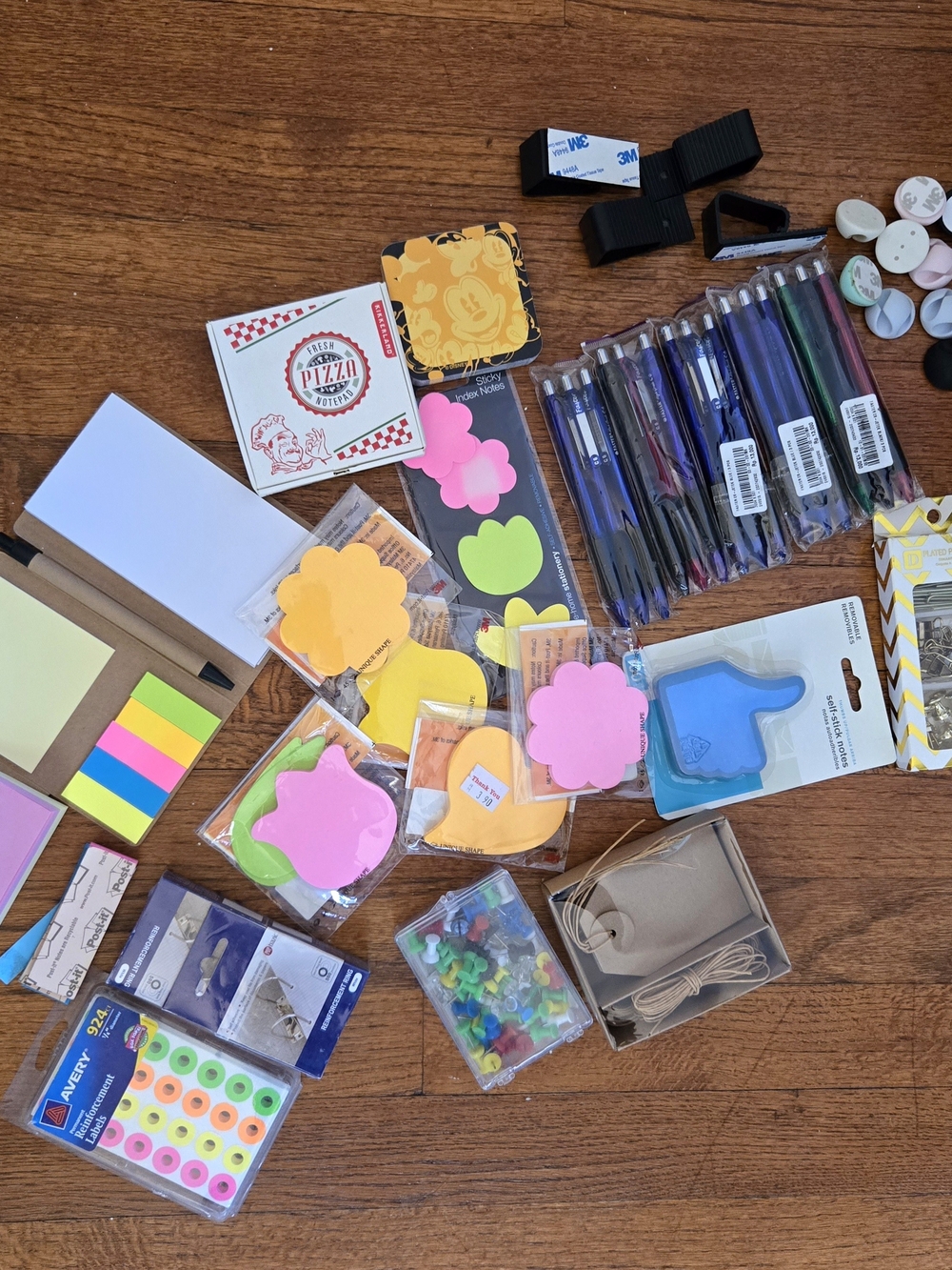Huge back to school stationery supply bundle! Pens, sticky notes, clips...